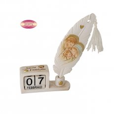 PLUME CALENDARIO SACRA FAMIGLIA - 12CM 